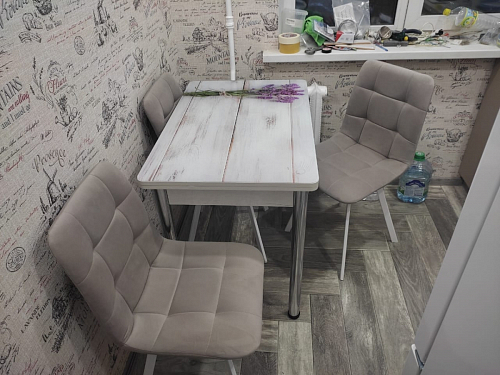 Стул на металлокаркасе Чилли К кирпичный / черный фото покупателя 250