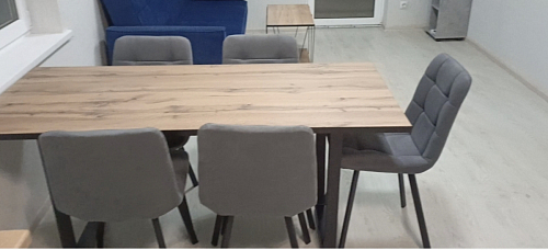 Стул на металлокаркасе Чилли К кирпичный / черный фото покупателя 529