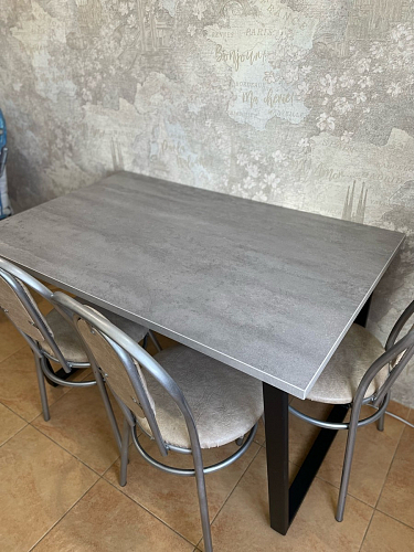 Деревянный стол Лота Лофт 140х80 дуб крафт табачный / черный матовый фото покупателя 642