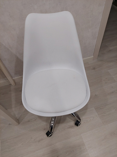 Компьютерное кресло Kolin с подушкой clear / white фото покупателя 322