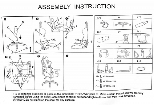 Компьютерное кресло Racer черное / бежевое фото покупателя 59