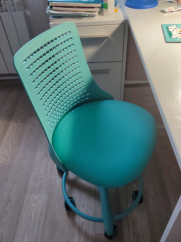 Компьютерное кресло Kiddy салатовое ткань (сетка) фото покупателя 44