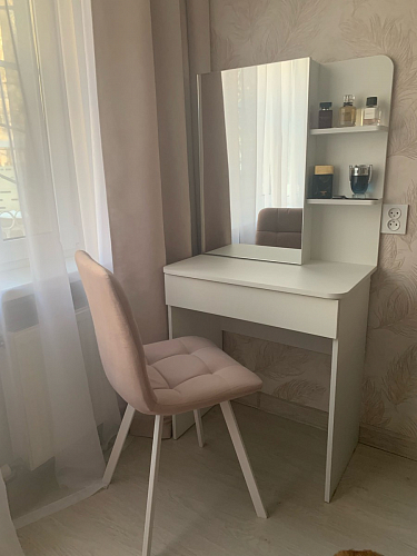 Стул на металлокаркасе Чилли бежевый / белый каркас фото покупателя 1258