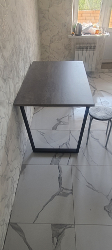 Стол раскладной Лота Лофт 120 25 мм юта / черный матовый фото покупателя 940