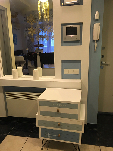 Тумба  Mediterranean mod. 63605 белый / голубой фото покупателя 1