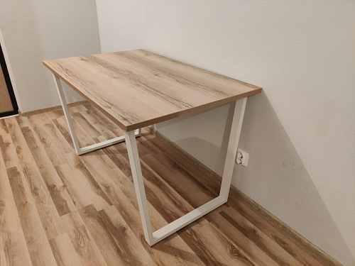 Деревянный стол Барон О 200 х 90 белая пленка шагрень / белый фото покупателя 53