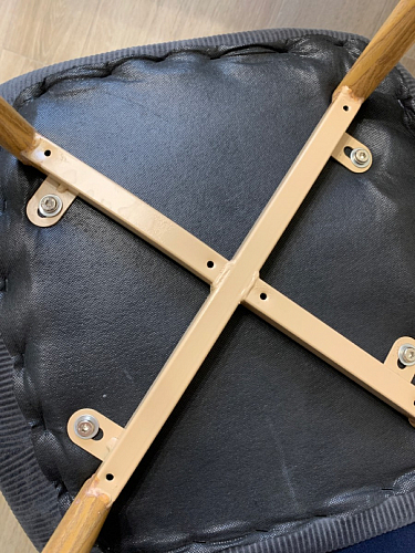 Стул на металлокаркасе Capri голубой фото покупателя 103