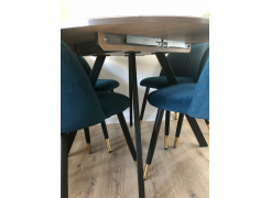 Стул на металлокаркасе Gabi blue / black фото покупателя 889