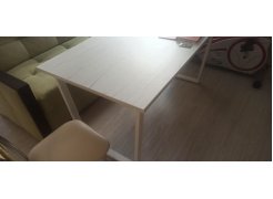 Стол Лота Лофт 140 25 мм черный матовый / бетон фото покупателя 612