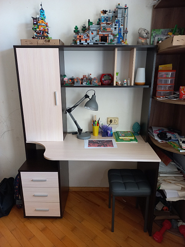 Письменный стол КСТ-16 левый венге / беленый дуб фото покупателя 97