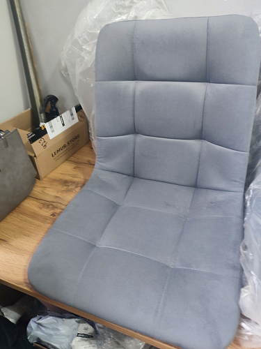 Стул на металлокаркасе Чилли темно-серый / черный каркас фото покупателя 539