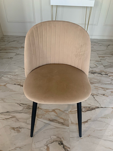 Стул на металлокаркасе Gabi 1 light blue / black / gold фото покупателя 723