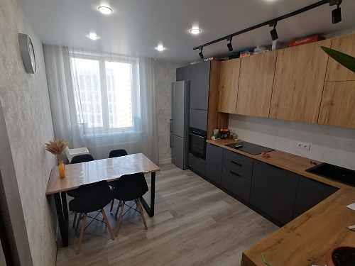 Деревянный стол Лота Лофт 140х80 дуб крафт табачный / черный матовый фото покупателя 408