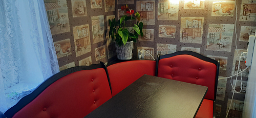 Кухонный уголок Елена-8 венге / бежевый кожзам фото покупателя 1