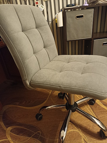 Компьютерное кресло Fiesta флок молочный 4 фото покупателя 33