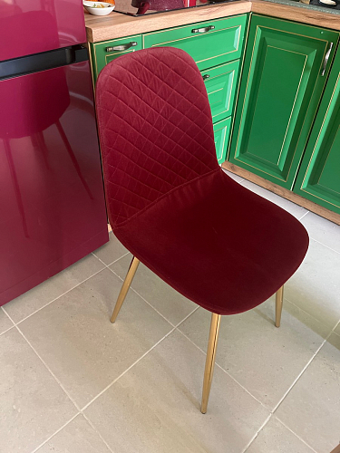 Стул на металлокаркасе Dabl 01 champagne / gold фото покупателя 126