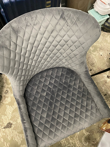 Стул на металлокаркасе Чилли черный / зеленый фото покупателя 965