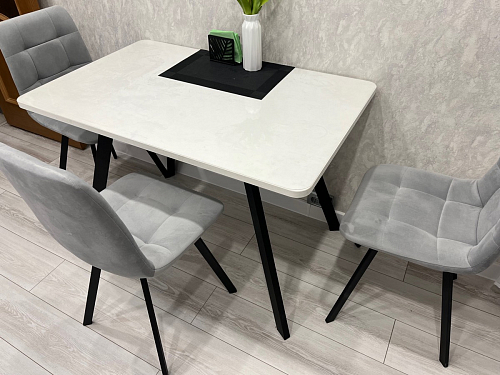 Стул на металлокаркасе Чилли бирюзовый / белый фото покупателя 142