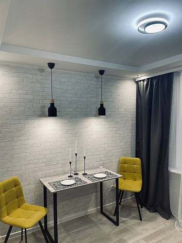 Стул на металлокаркасе Чилли К светло-серый велюр / черный каркас фото покупателя 316