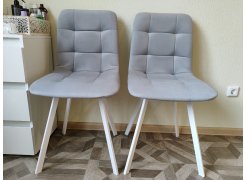 Стул на металлокаркасе Чилли светло-серый / черный фото покупателя 446