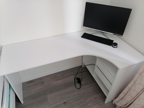 Письменный стол СПм-25 левый белый  - Уцененный экземпляр фото покупателя 17