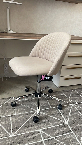 Компьютерное кресло Melody/Мелоди молочное фото покупателя 71