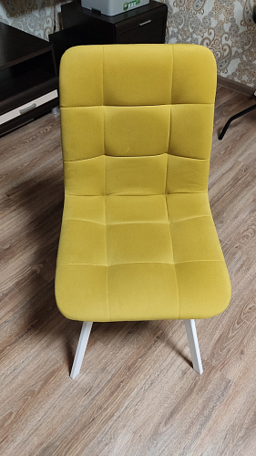 Стул на металлокаркасе Чилли К темно-серый (velutto 32) / черный фото покупателя 200