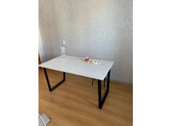 Стол Лота Лофт 140 25 мм черный матовый / бетон фото покупателя 864