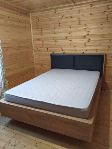 Двуспальная кровать Клауд 160х200 парящая дуб крафт золотой / антрацит фото покупателя 389