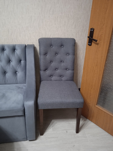 Стул Amelia dark walnut / fabric grey фото покупателя 5