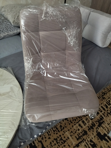 Стул на металлокаркасе Чилли синяя ткань / белый фото покупателя 855