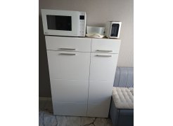 Комод Лайн 13.121 дуб серый craft K 002 PW / белый глянец пвх фото покупателя 9