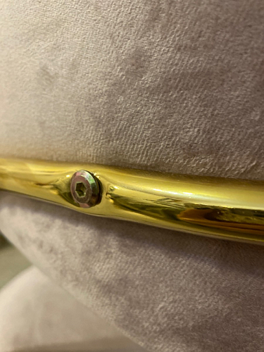 Стул на металлокаркасе Kamelia gold / gray фото покупателя 22