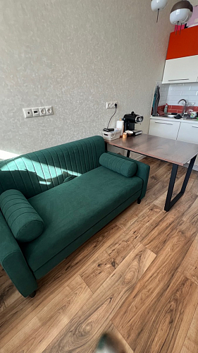 Деревянный стол Лота Лофт 140х80 черный матовый / бетон светлый фото покупателя 755