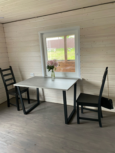 Стол раскладной Лота Лофт 120 25 мм юта / черный матовый фото покупателя 904