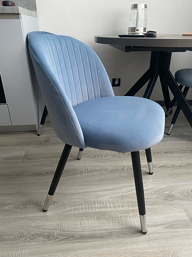 Стул на металлокаркасе Gabi gray / black фото покупателя 743