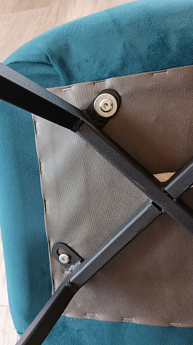 Стул на металлокаркасе Чилли бирюзовый / черный фото покупателя 1237