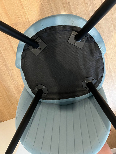 Стул на металлокаркасе Gabi latte / gold / black фото покупателя 375