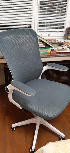 Компьютерное кресло Konfi gray / blue / white фото покупателя 54