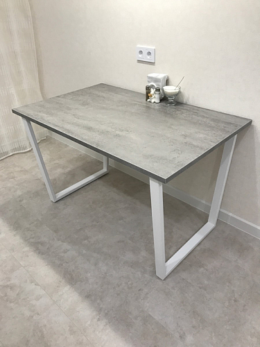 Деревянный стол Лота Лофт 140х80 черный матовый / бетон светлый фото покупателя 850