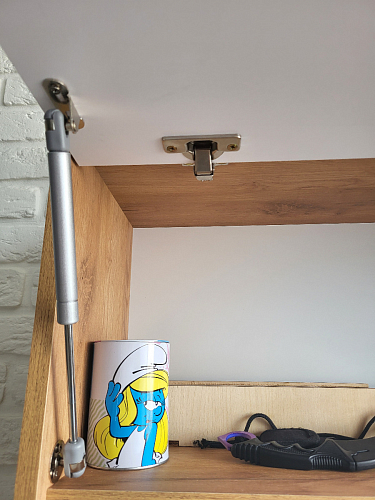 Письменный стол Лайт 03.243 дуб золотой (craft) / белый премиум фото покупателя 55