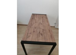 Стол Центавр 120(160)х70х75 файерстоун / черный матовый фото покупателя 21