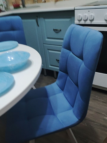 Стул на металлокаркасе Чилли бирюзовый / черный фото покупателя 1192