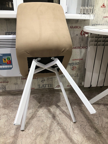 Стул на металлокаркасе Чилли К кирпичный / черный фото покупателя 601