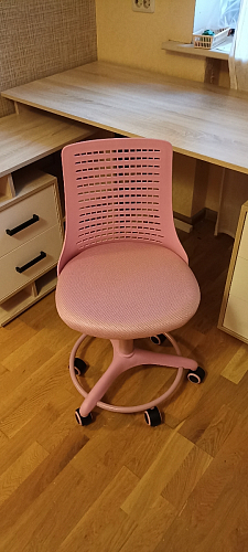 Компьютерное кресло Kiddy салатовое ткань (сетка) фото покупателя 26