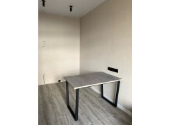 Деревянный стол Лота Лофт 120(160)х75 черный матовый / бетон светлый фото покупателя 616