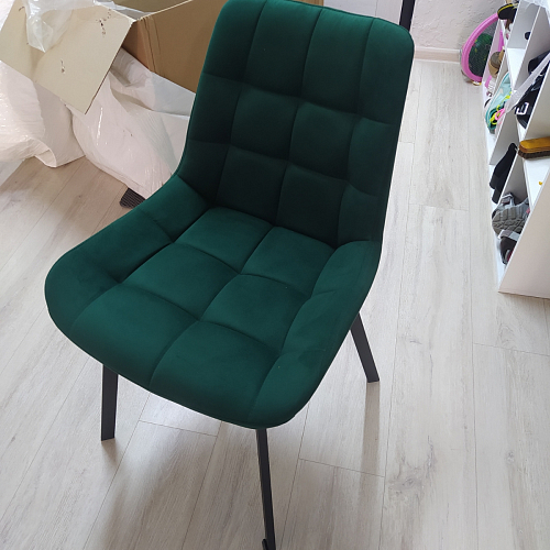 Стул на металлокаркасе Челси К крутящийся бирюзовый / черный фото покупателя 65