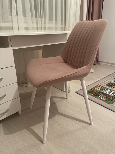 Стул на металлокаркасе Седа К латте / черный фото покупателя 152