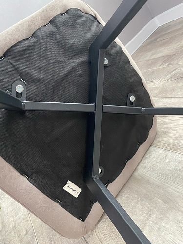 Стул на металлокаркасе Чилли бежевый / белый каркас фото покупателя 1438