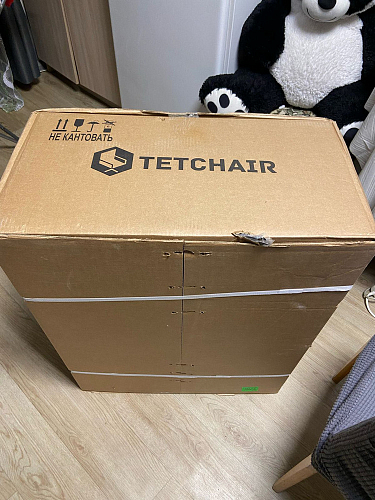 Компьютерное кресло Driver/Драйвер кожзам черный / ткань синий фото покупателя 130